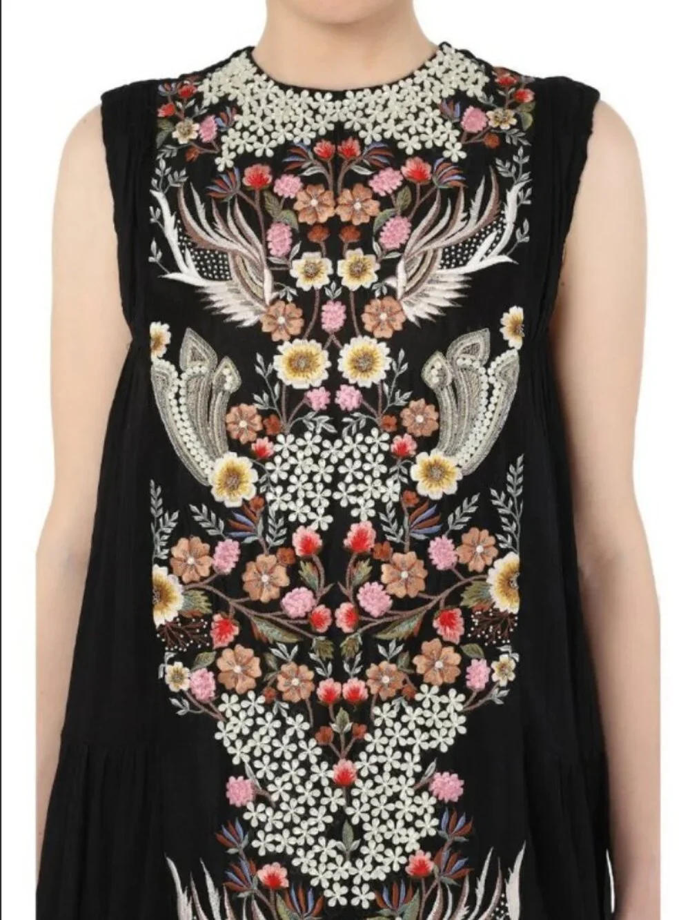 NWT Anthropologie Samant Chauhan Jacaranda Tiered Maxi Dress 10 - Picture 12 of 16